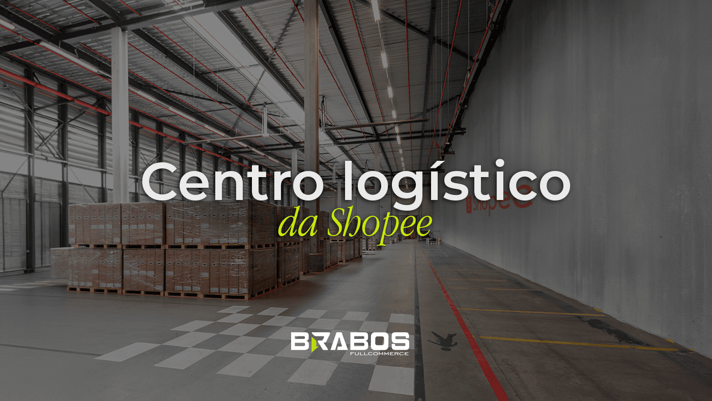 Galpão logístico da Shopee utilizado para armazenagem e expedição de pedidos marketplace.