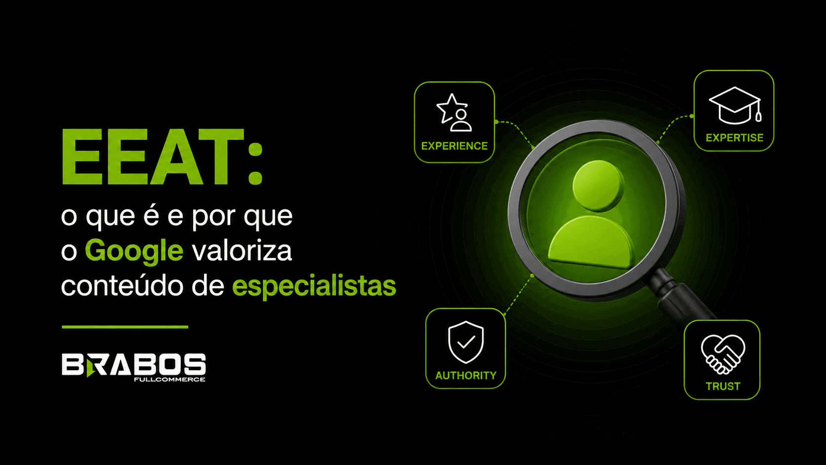 Profissional analisando estratégias de EEAT para melhorar autoridade, confiabilidade e SEO em mecanismos de busca.