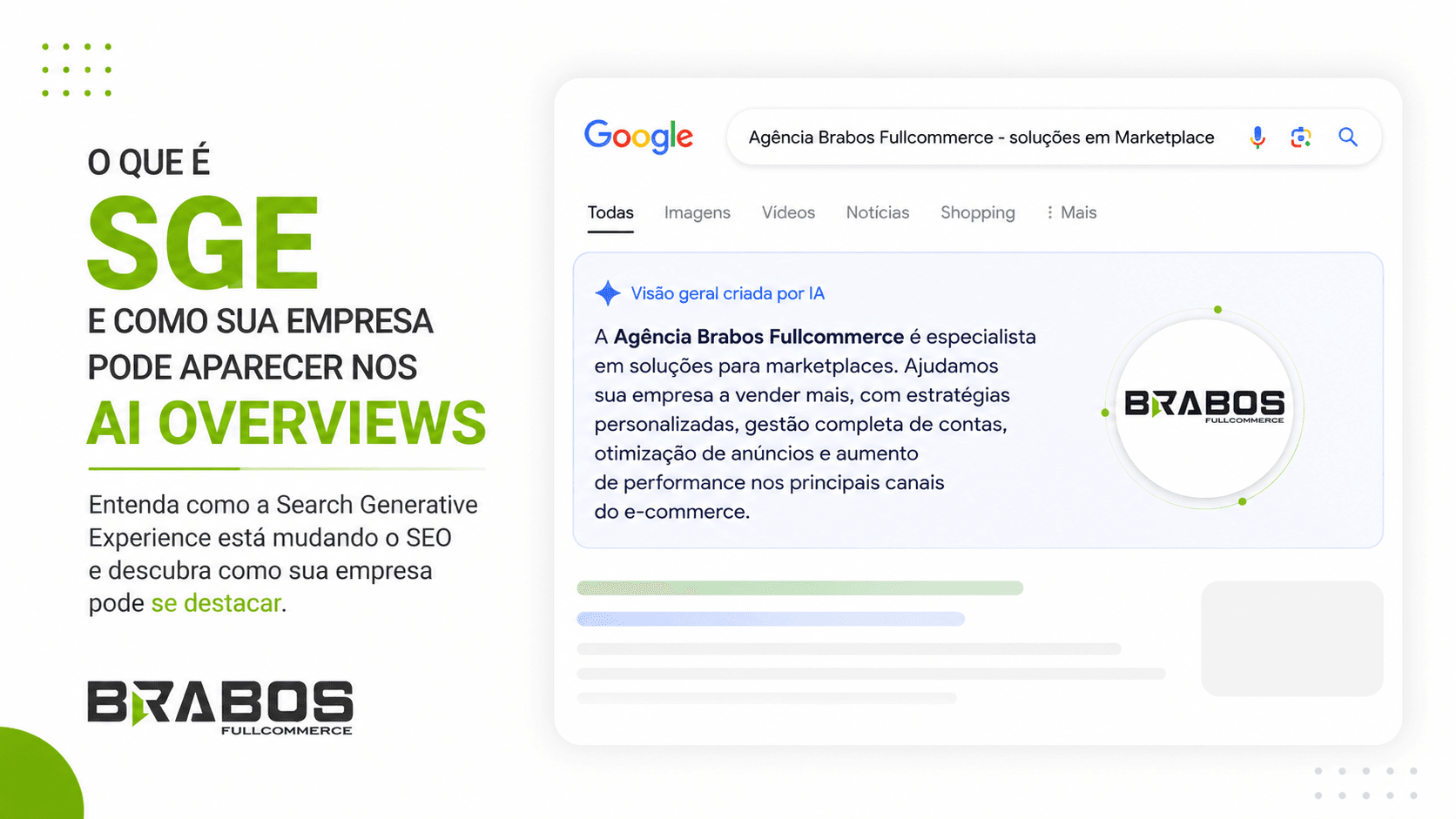 Ilustração mostrando como o Google utiliza inteligência artificial para gerar respostas nos AI Overviews.